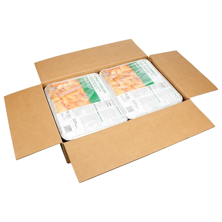 HARVEST VALUE APPLE COBBLER RAW FOIL PAN FROZEN
