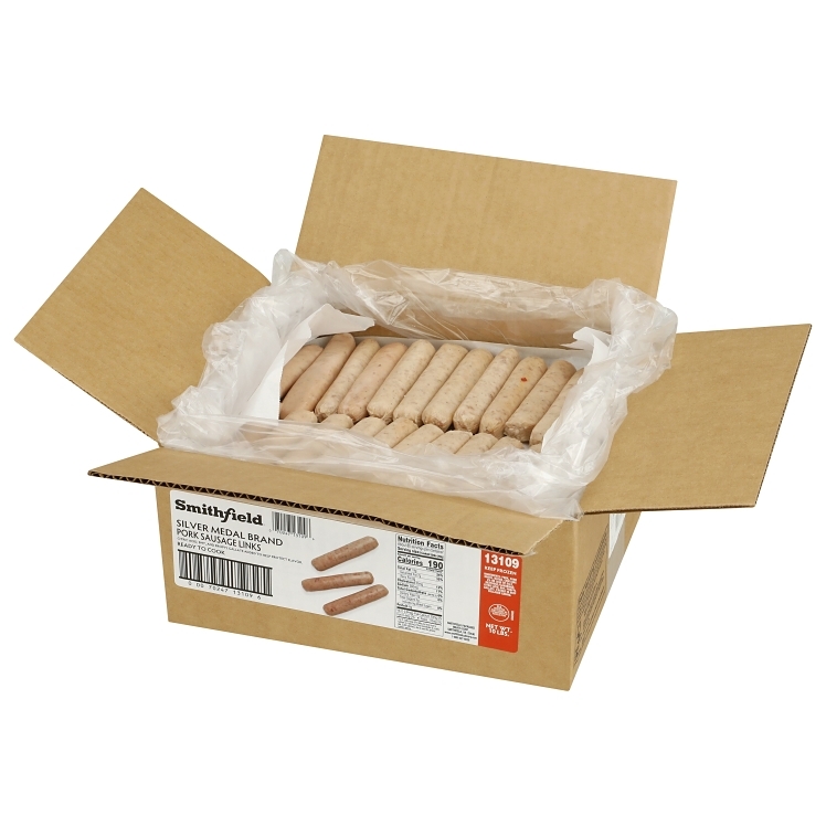 SMITHFIELD FARMLAND SILVER PORK SAUSAGE LINK SKIN ON 1 OZ (13109)