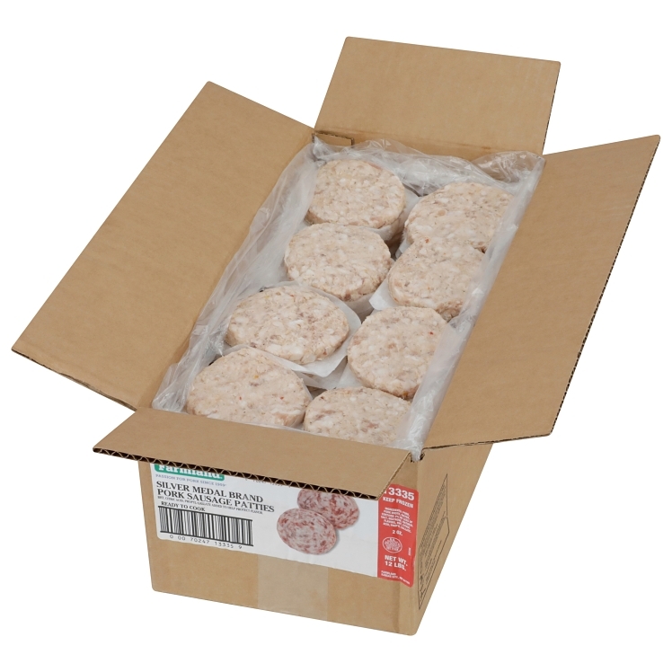 FARMLAND SILVER PORK SAUSAGE PATTIES 2 OZ 13335