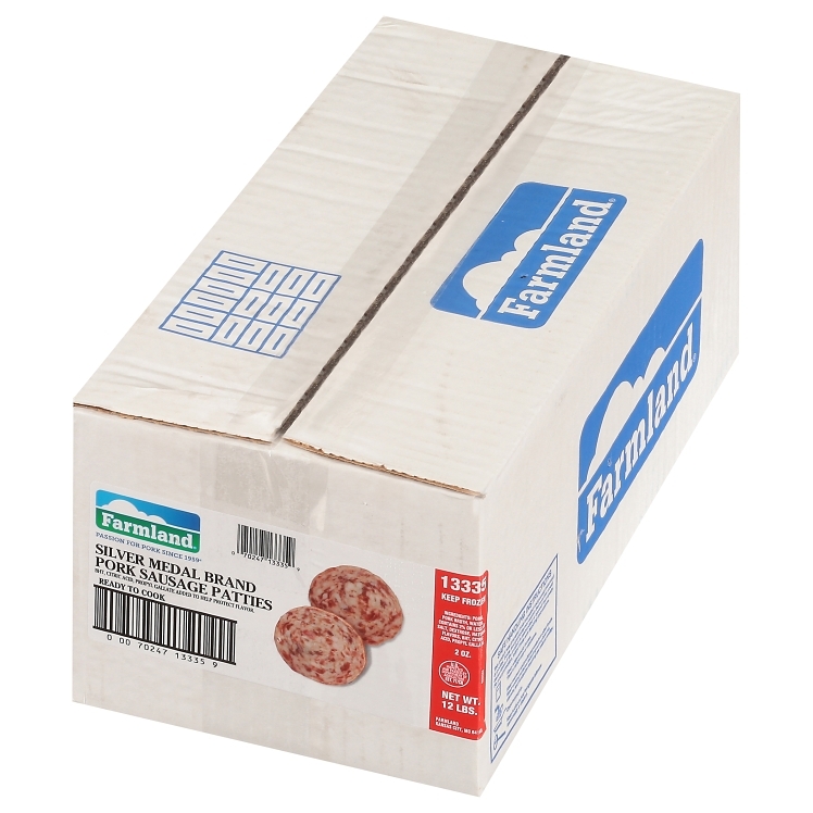 FARMLAND SILVER PORK SAUSAGE PATTIES 2 OZ 13335