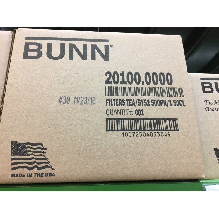 BUNN-O-MATIC BUNN-O-MATIC TEA FILTER 1.5 GALLON PAPER