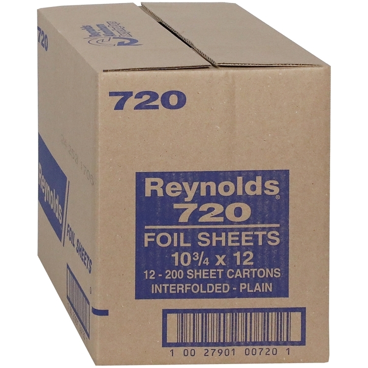 REYNOLDS ALUMINUM FOIL SHEETS #720 12 X 10.75 INCH