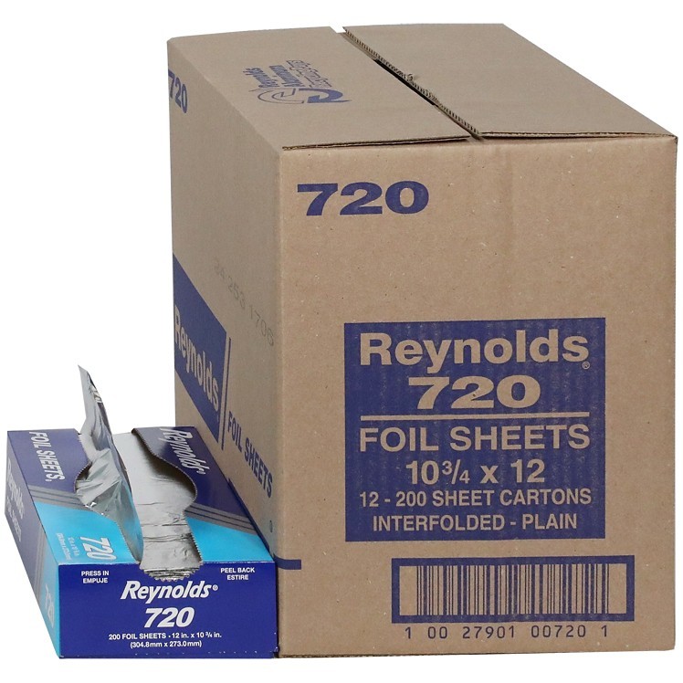 REYNOLDS ALUMINUM FOIL SHEETS #720 12 X 10.75 INCH