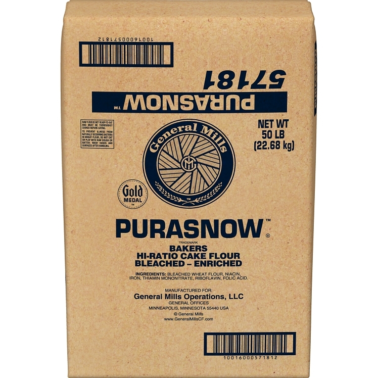 GOLD MEDAL GENERAL MILLS WHITE CAKE BLEACHED FLOUR ENRICHED PURASNOW