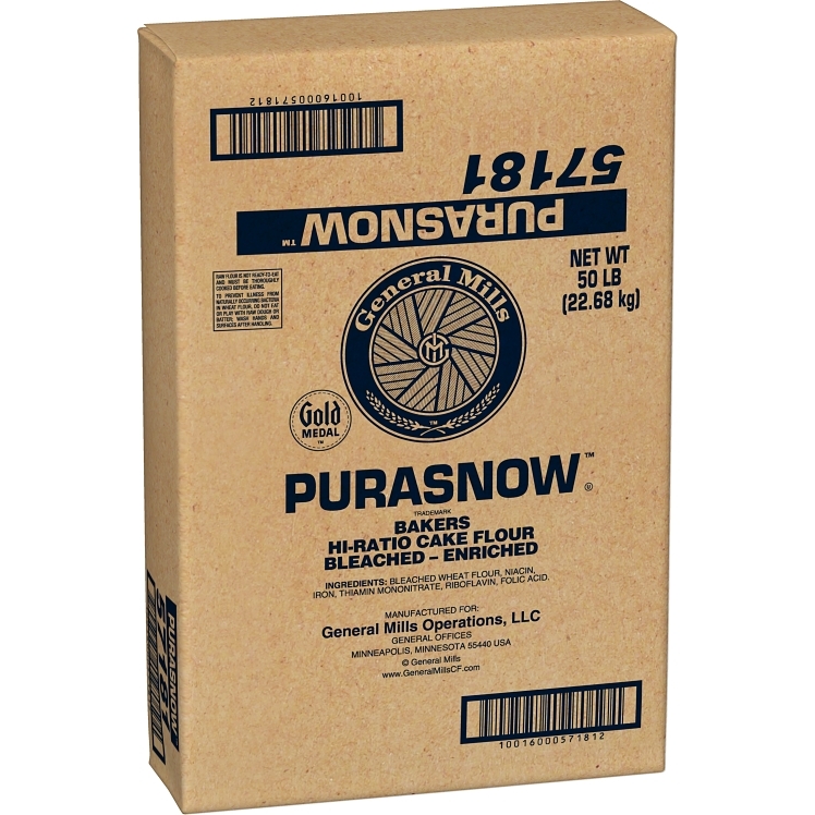 GOLD MEDAL GENERAL MILLS WHITE CAKE BLEACHED FLOUR ENRICHED PURASNOW