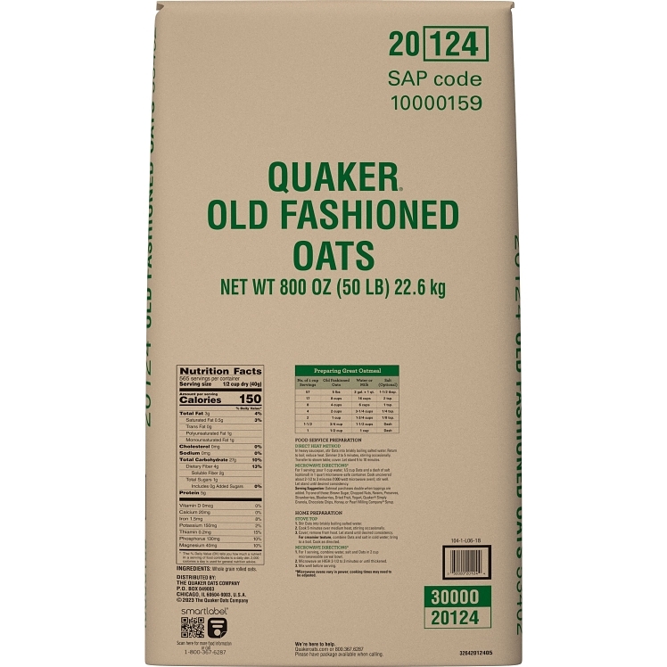 QUAKER OLD FASHIONED ROLLED OATS CEREAL
