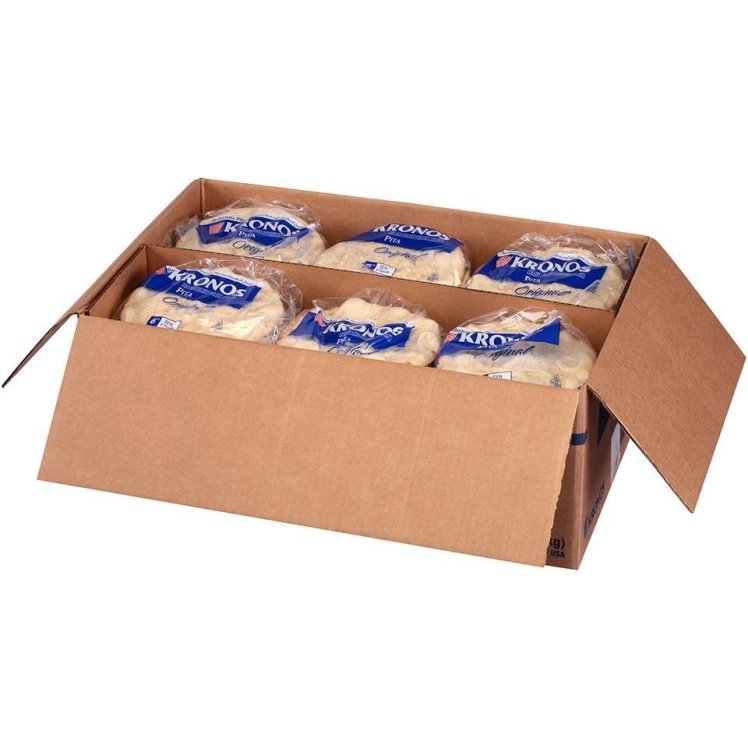 KRONOS PITA BREAD WHITE HANDMADE FROZEN