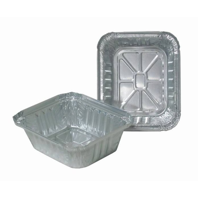 DURABLE PACKAGING 5.75X4.87X1.81 INCH FOIL CONTAINER