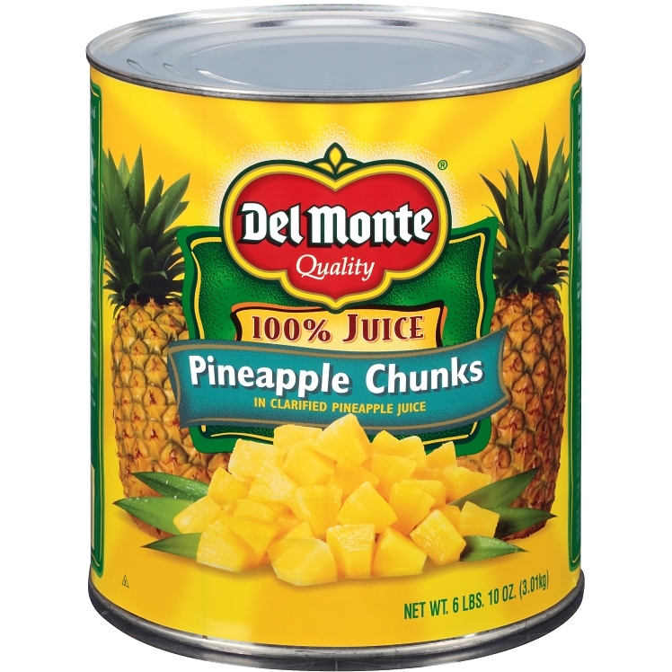 DEL MONTE PINEAPPLE CHUNKS IN JUICE