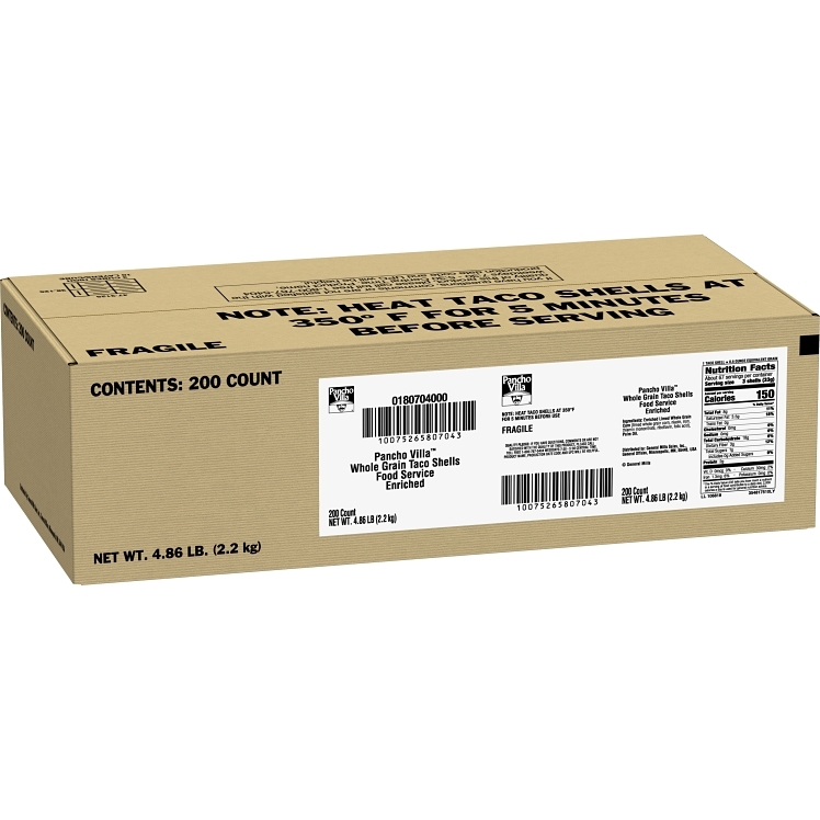 PANCHO VILLA SHELL TACO YELLOW CORN HARD SHELF