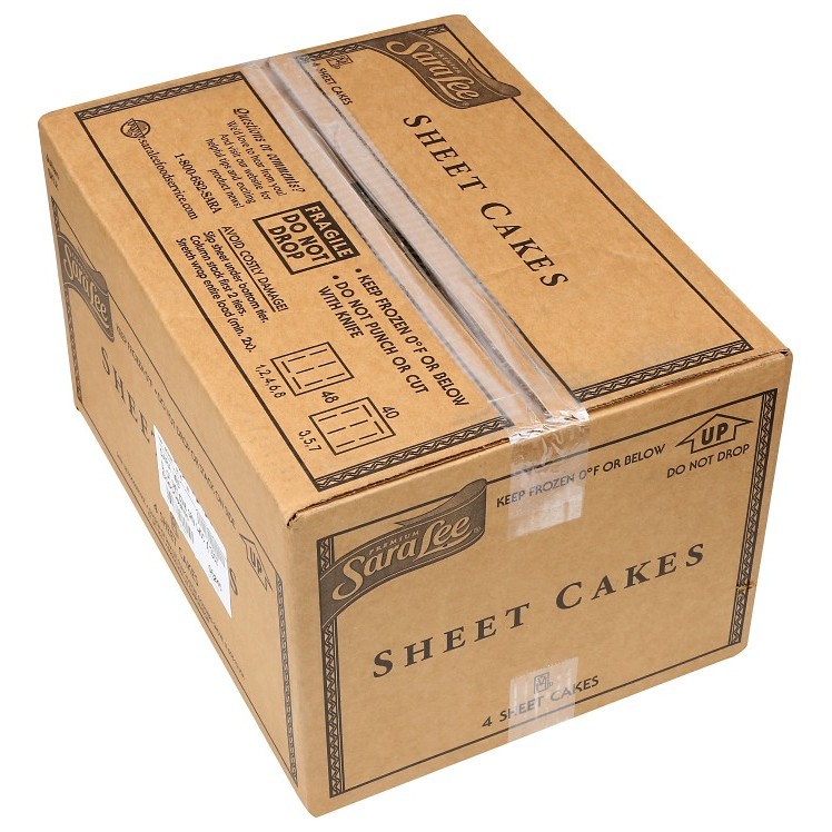 SARA LEE ICED GERMAN CHOCOLATE SHEET CAKE 1/2 SHEET