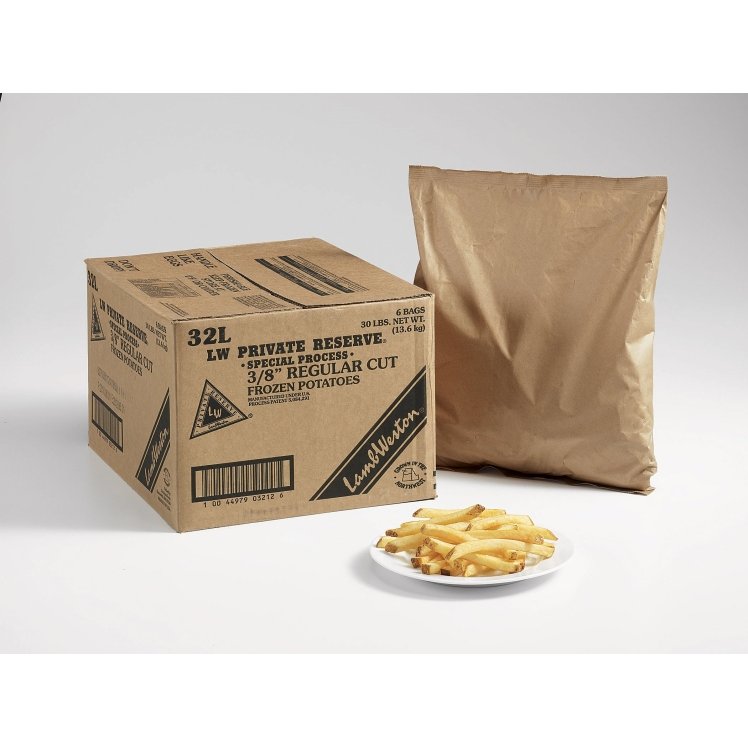 LW PRIVATE RESERVE POTATO FRENCH FRIES 3/8 INCH SKIN ON