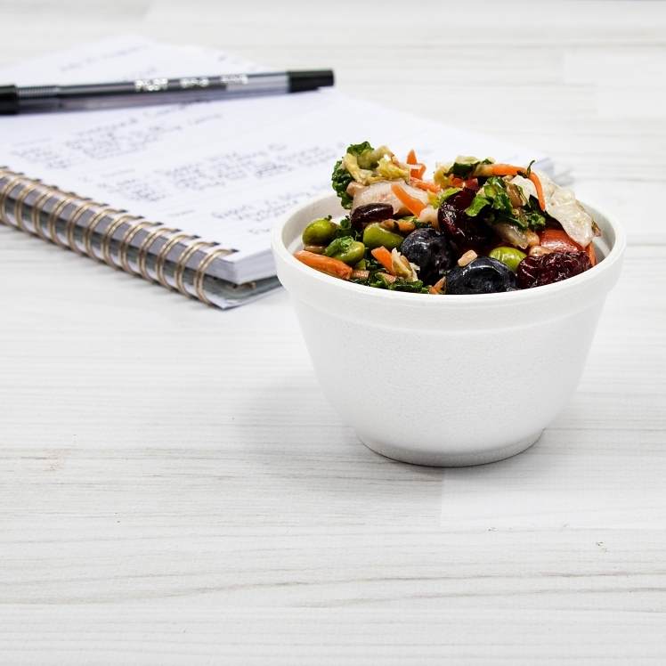 DART 6 OUNCE SQUAT FOAM FOOD CONTAINER