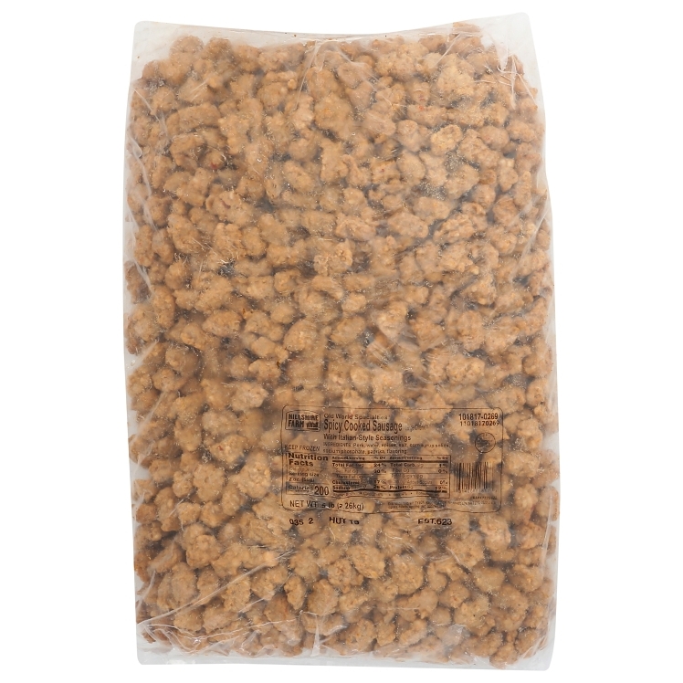 HILLS FARM OVEN ROASTED SLICED SPICY SAUSAGE TOPPING