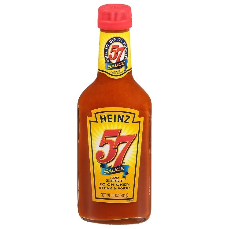 HEINZ STEAK SAUCE GLASS BOTTLE
