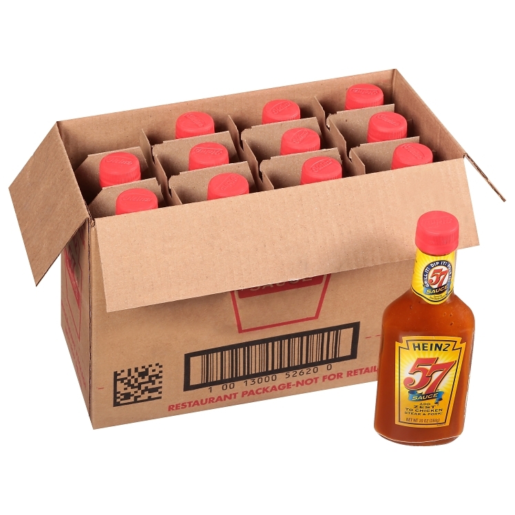 HEINZ STEAK SAUCE GLASS BOTTLE