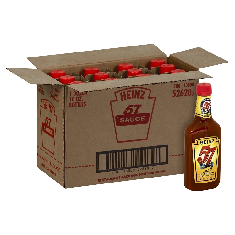HEINZ STEAK SAUCE GLASS BOTTLE