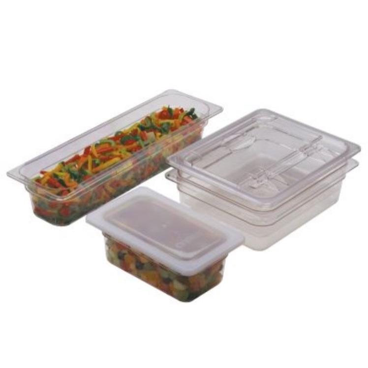 CAMBRO FOOD PAN CLEAR FULL SIZE 2.5 INCH DEEP