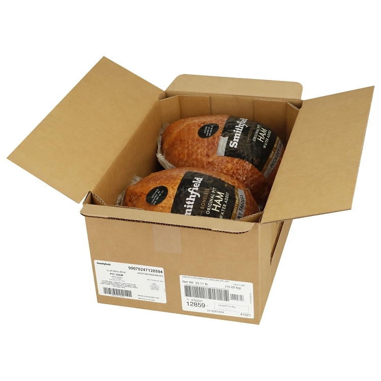 SMITHFIELD BONELESS PIT HAM HICKORY SMOKED REF