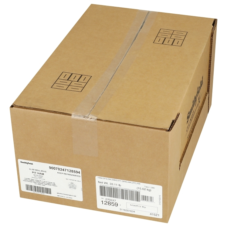 SMITHFIELD BONELESS PIT HAM HICKORY SMOKED REF