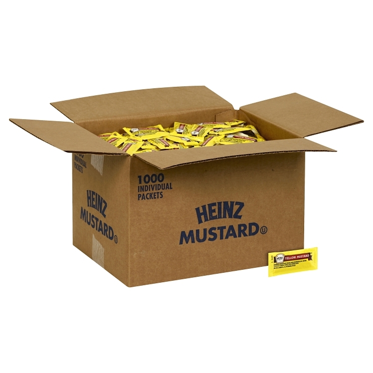 HEINZ YELLOW SQUEEZE POUCH MUSTARD