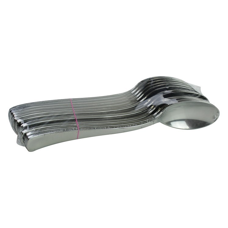 SABERT POLYSTYRENE SILVER LOOK SPOON