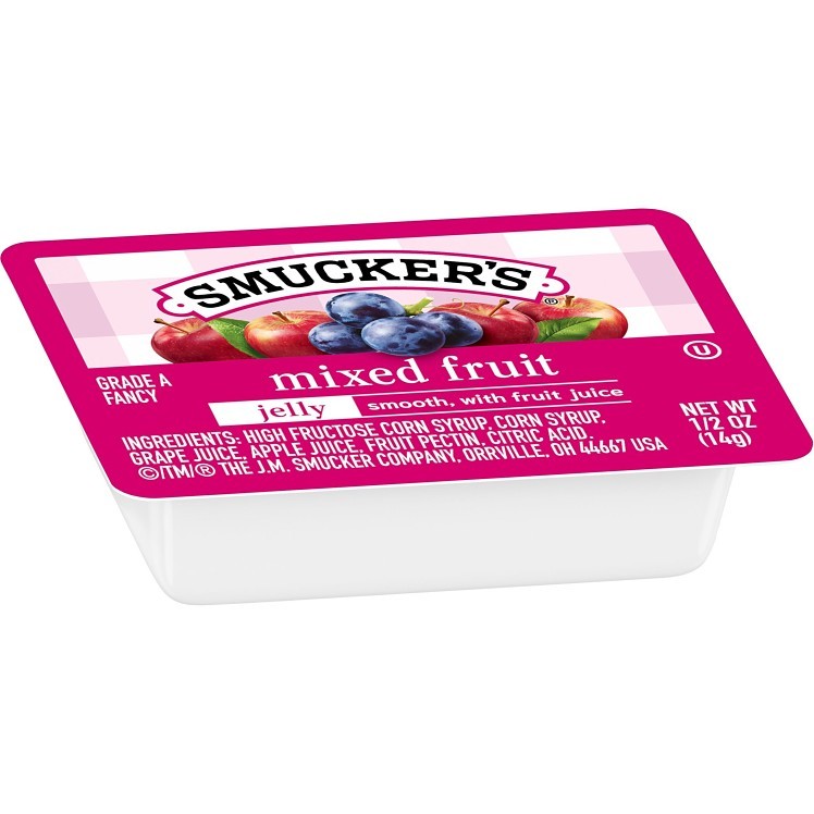 SMUCKER'S MIXED FRUIT JELLY CUPS