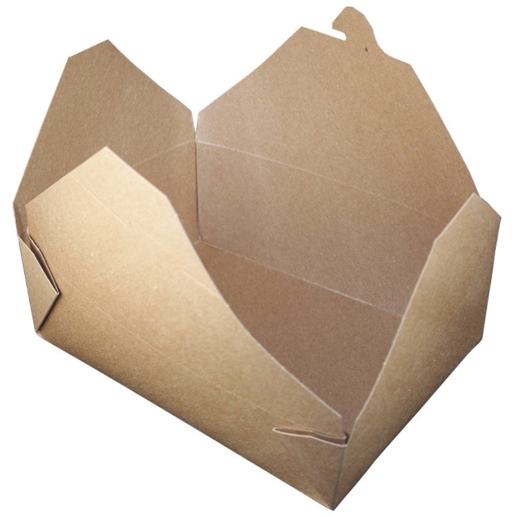 BIO PLUS EARTH CONTAINER, PAPERBOARD #3 KRAFT BROWN