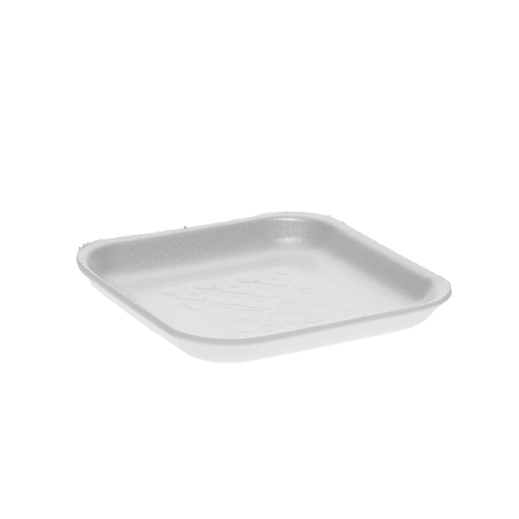 PACTIV 1 SECTION 5.25X5.25 INCH FOAM WHITE TRAY