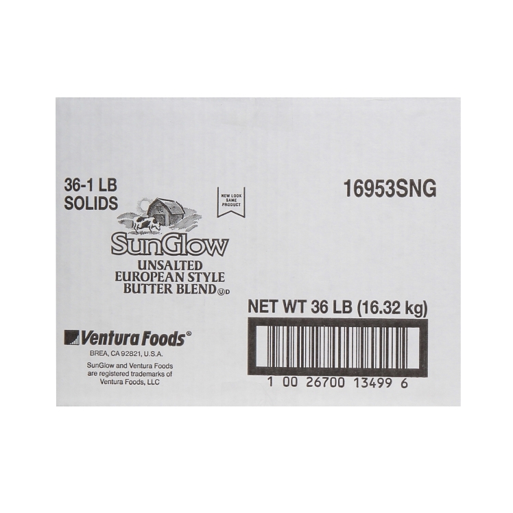 SUN GLOW EUROPEAN STYLE BUTTER/MARGARINE BLEND UNSALTED