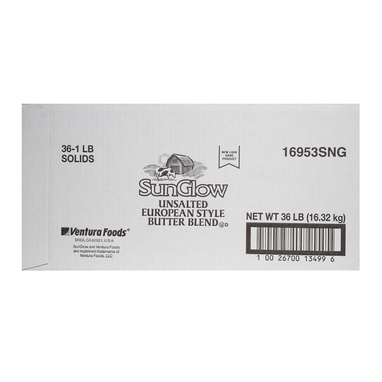 SUN GLOW EUROPEAN STYLE BUTTER/MARGARINE BLEND UNSALTED