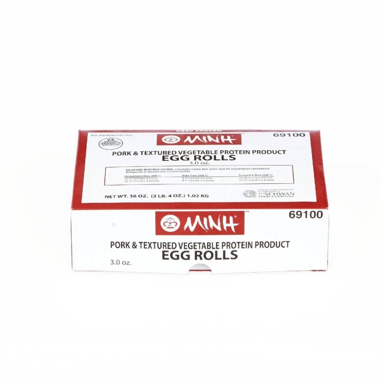 MINH EGG ROLL PORK & VEGETABLE 3 OUNCE COOKED