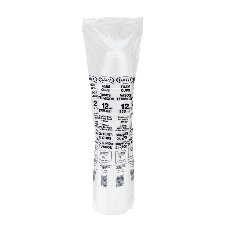 DART 12 OUNCE FOAM CUPS