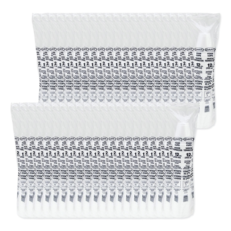 DART 12 OUNCE FOAM CUPS