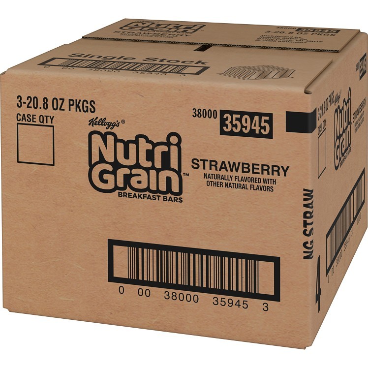 KELLOGG'S NUTRI-GRAIN STRAWBERRY CEREAL
