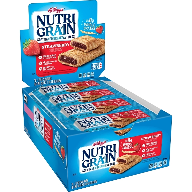 KELLOGG'S NUTRI-GRAIN STRAWBERRY CEREAL