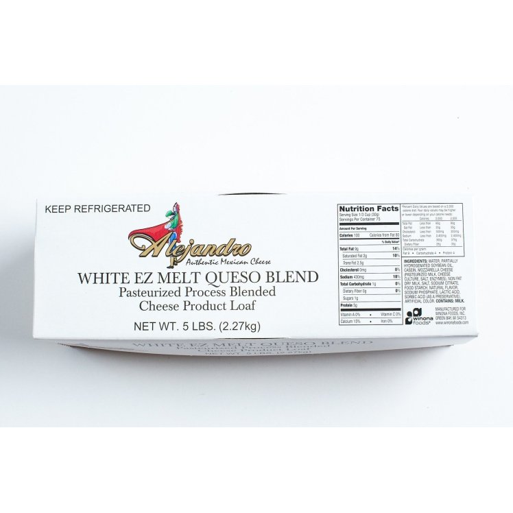 ALEJANDRO CHEESE PROCECESSED QUESO CHEESE LOAF WHITE