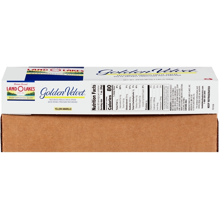 LAND O'LAKES GOLDEN VELVET PROCESED CHEESE LOAF