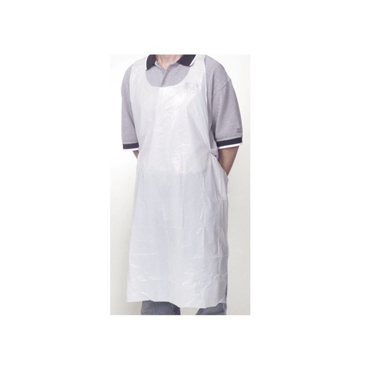 ROYAL PAPER WHITE ADULT 28X46 POLY APRON