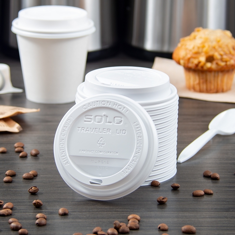 DART WHITE DOME LID FOR 10-24 OZ HOT CUPS