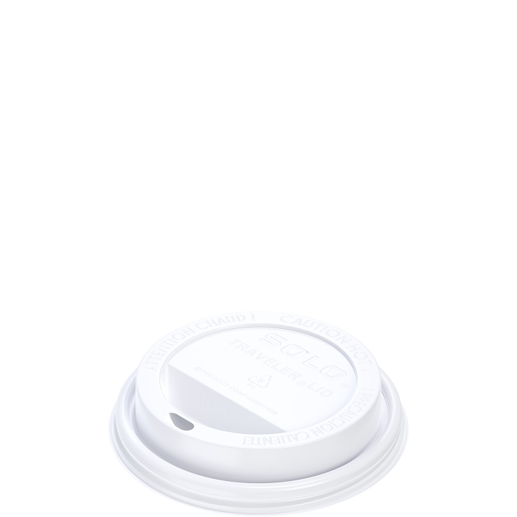 DART WHITE DOME LID FOR 10-24 OZ HOT CUPS