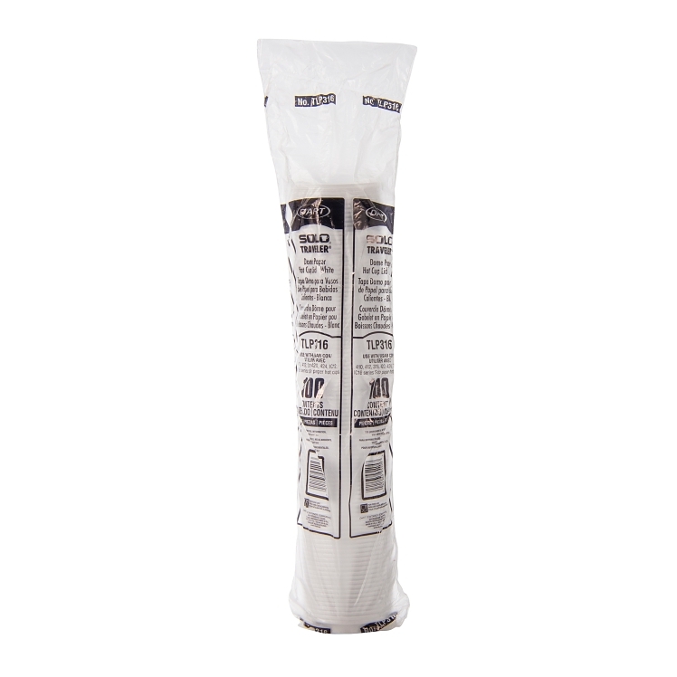 DART WHITE DOME LID FOR 10-24 OZ HOT CUPS