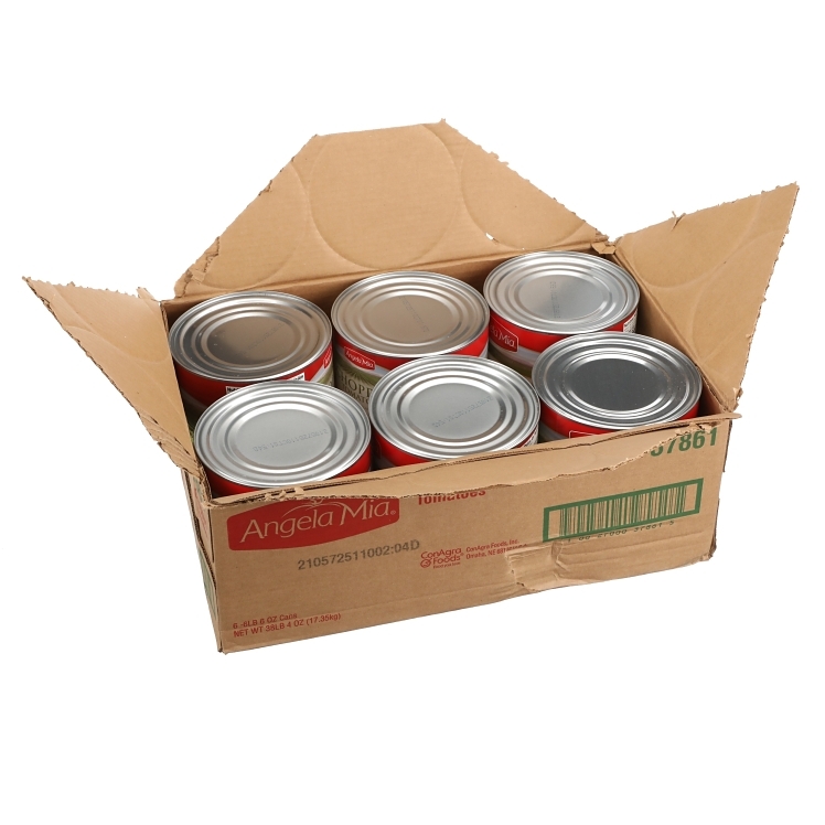 ANGELA MIA TOMATO CHOPPED IN PUREE PEELED CANNED