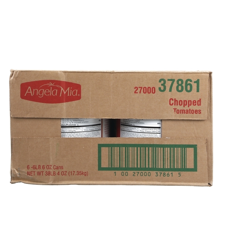 ANGELA MIA TOMATO CHOPPED IN PUREE PEELED CANNED