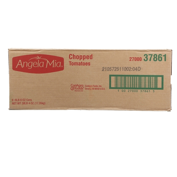 ANGELA MIA TOMATO CHOPPED IN PUREE PEELED CANNED