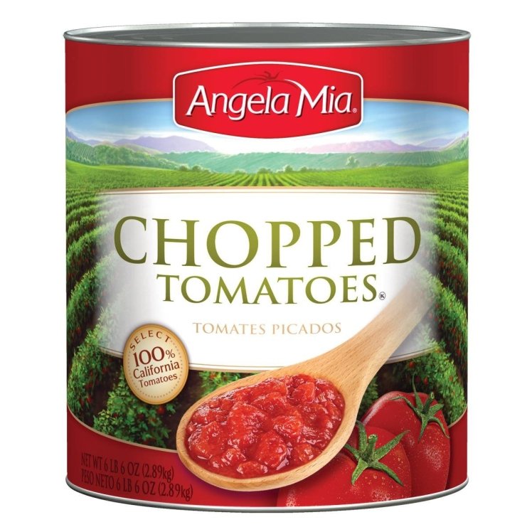 ANGELA MIA TOMATO CHOPPED IN PUREE PEELED CANNED