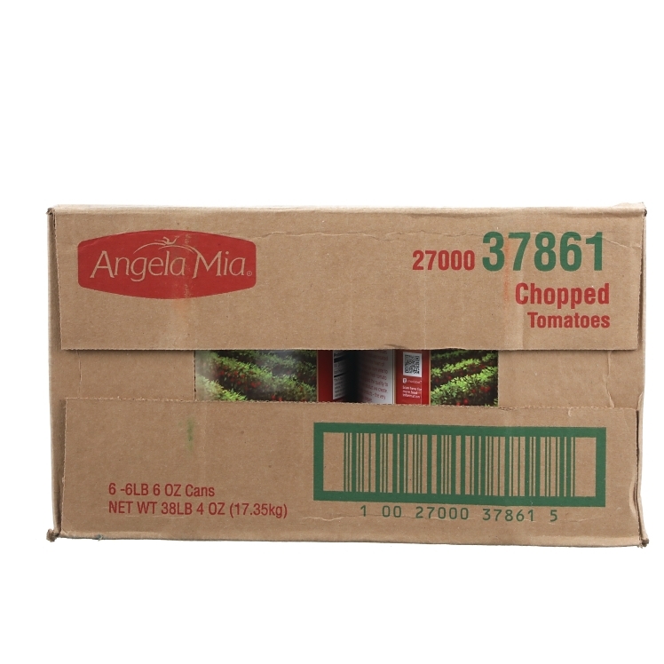 ANGELA MIA TOMATO CHOPPED IN PUREE PEELED CANNED