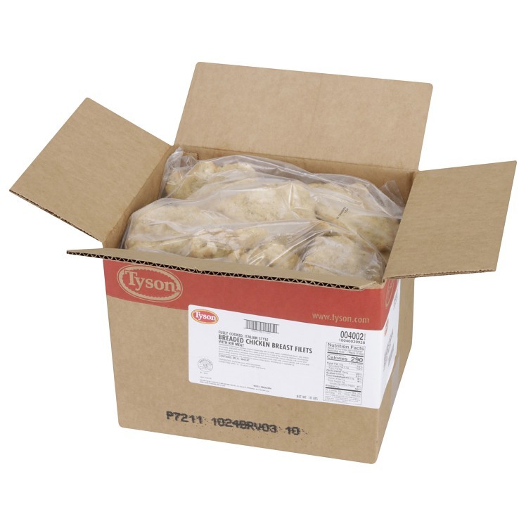 TYSON BREADED PARMESAN CHICKEN BREAST 4.7 OZ
