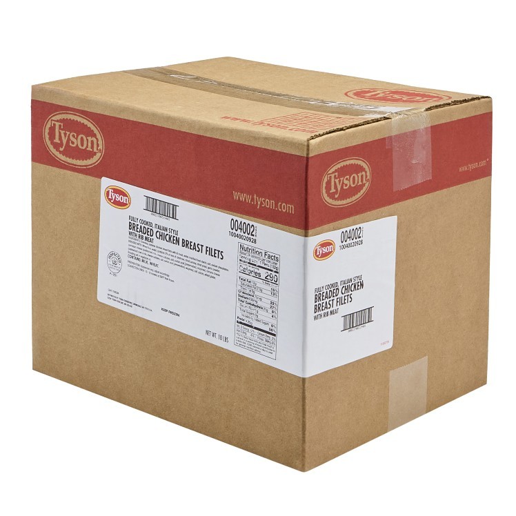 TYSON BREADED PARMESAN CHICKEN BREAST 4.7 OZ