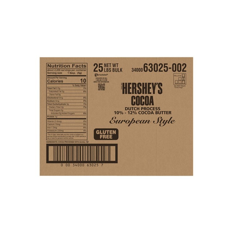 HERSHEY COCOA BAKING DUTCH 10-13% BUTTERFAT